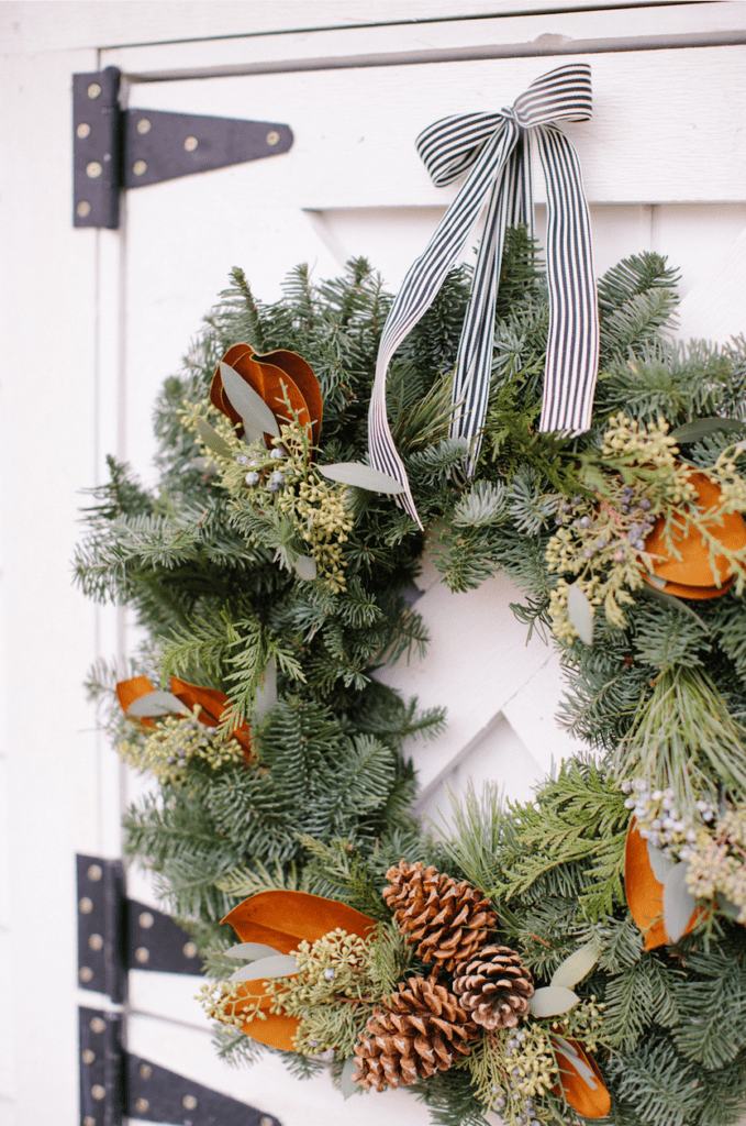 Add pinecones to your holiday wreath to add rustic detail!