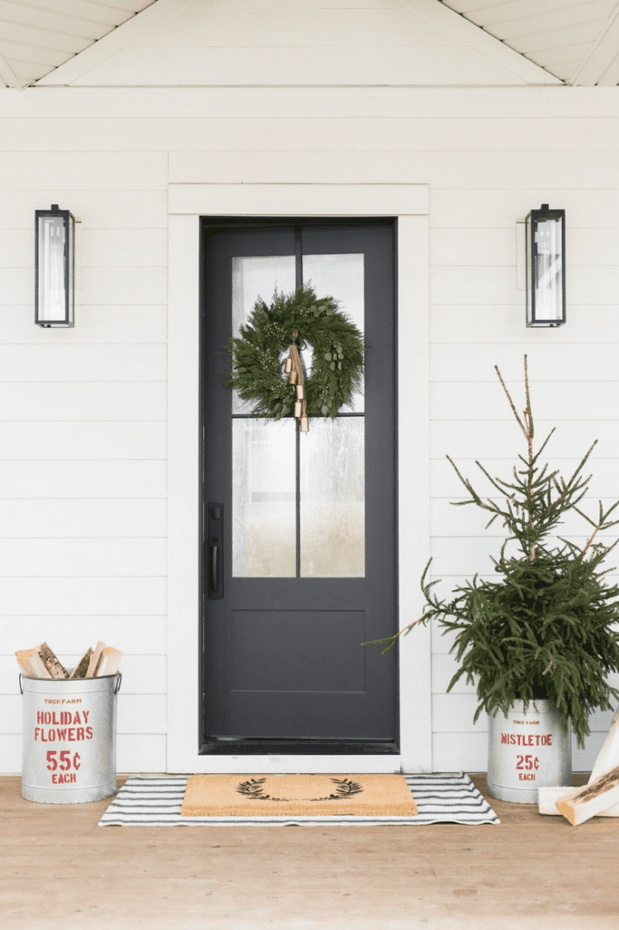 Brass bells add a festive feel to your holiday wreath!