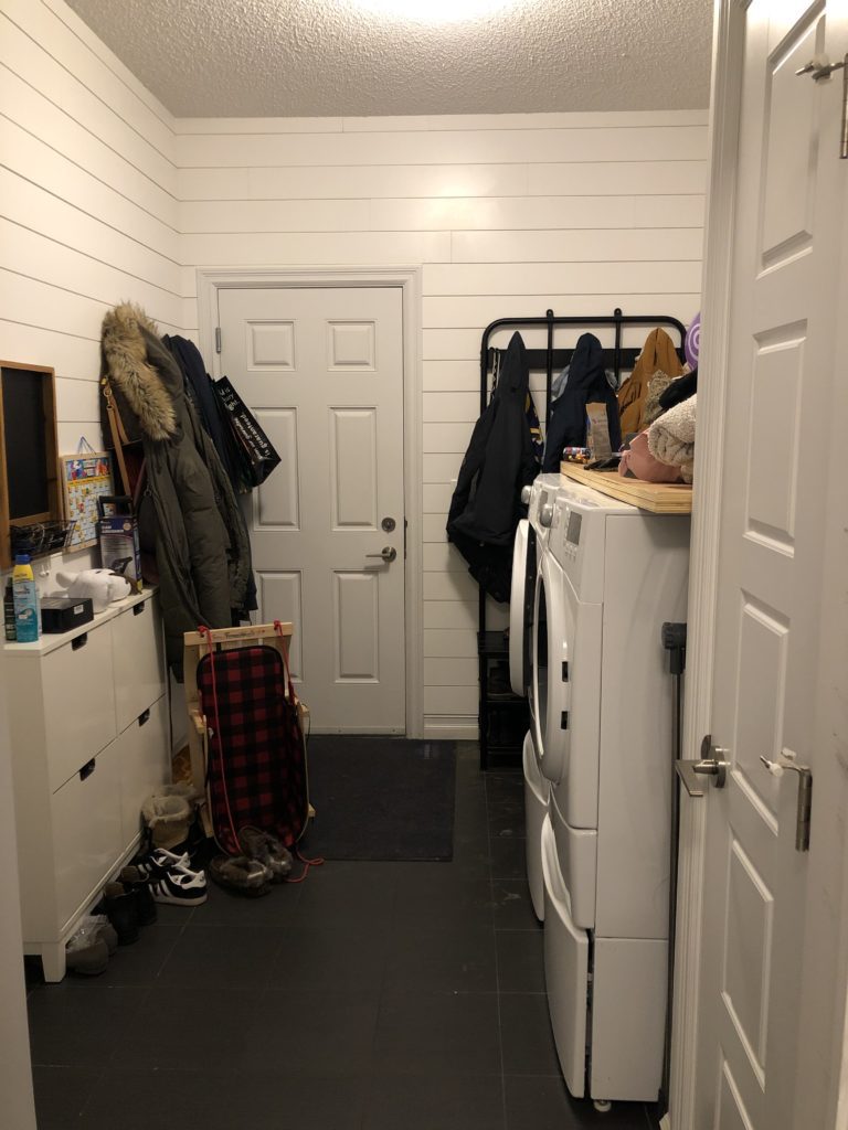 Mudroom and Laundry space before renovation