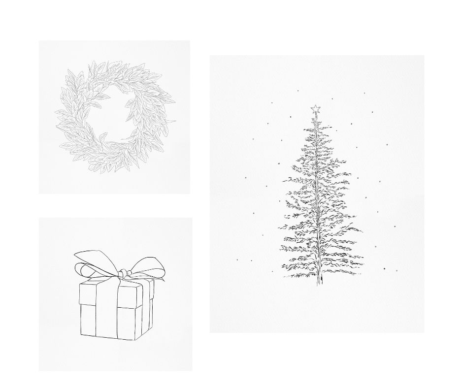 free winter holiday art prints